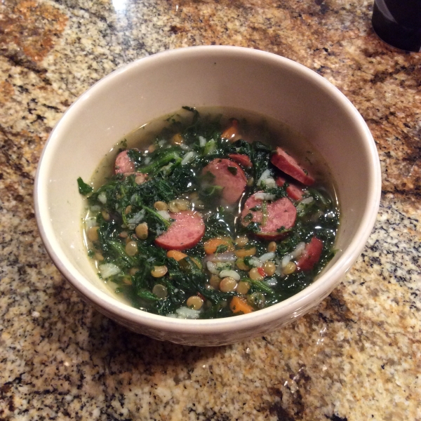 Spinach Lentil Soup