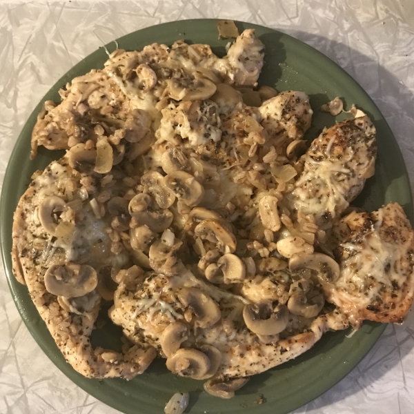 Easy Tuscan Chicken and Farro Skillet