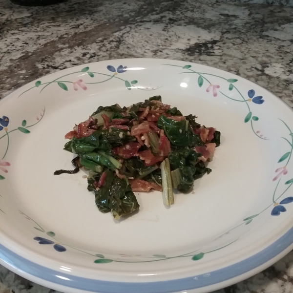 Pan Fried Swiss Chard