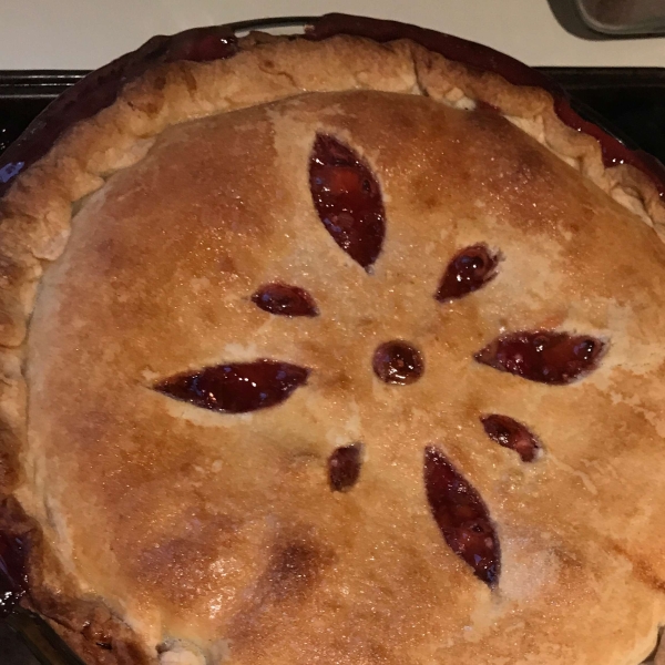 Cherry Rhubarb Pie