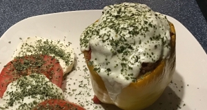 Bison and Brown Rice Stuffed Peppers