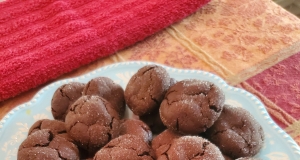 Dark Chocolate Molasses Cookies