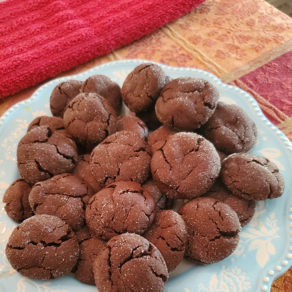 Dark Chocolate Molasses Cookies