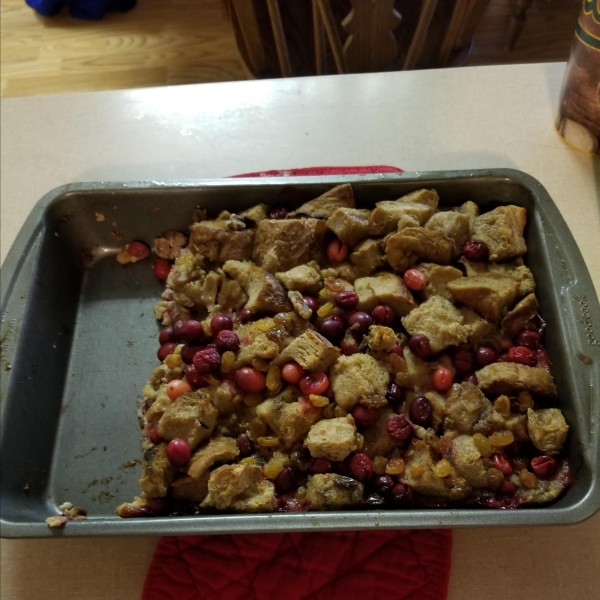 Cranberry Bread Pudding