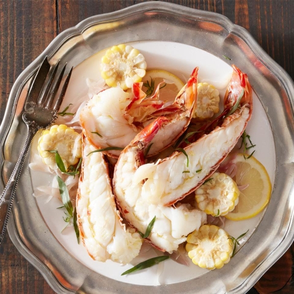 Tarragon and Lemon Lobster Scampi