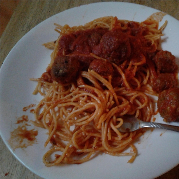 Spaghetti and Chipotle Meatballs