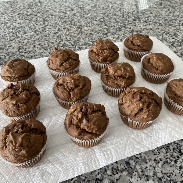 Chocolate Chip Banana Muffins