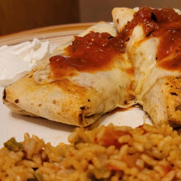 Chicken and Mushroom Chimichangas