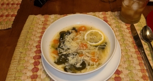 Lemon Chicken Orzo Soup