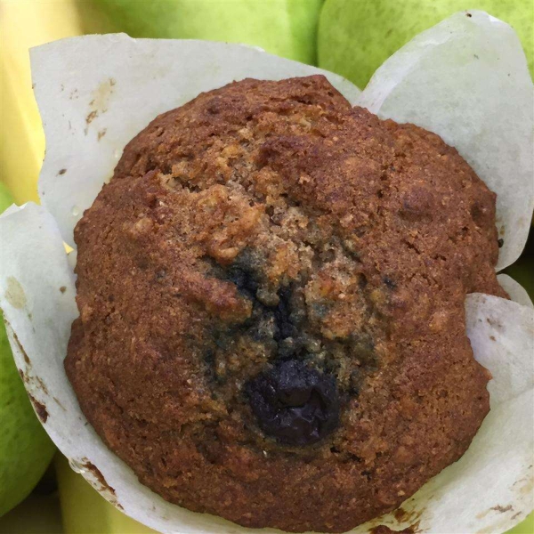 Whole Wheat Blueberry Beet Muffins