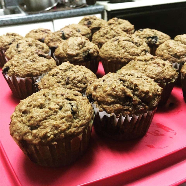 Whole Wheat Blueberry Beet Muffins