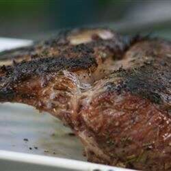 Grilled Rack of Lamb with Mustard Crust