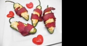 Turkey Bacon-Wrapped Jalapeno Poppers