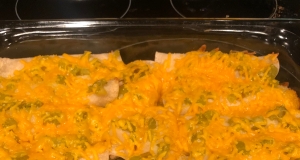 Enchanted Sour Cream Chicken Enchiladas