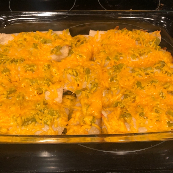 Enchanted Sour Cream Chicken Enchiladas