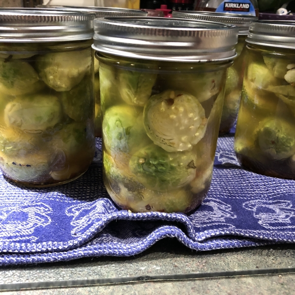 Zesty Pickled Brussels Sprouts