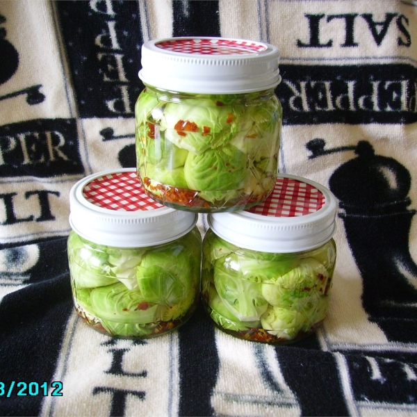 Zesty Pickled Brussels Sprouts