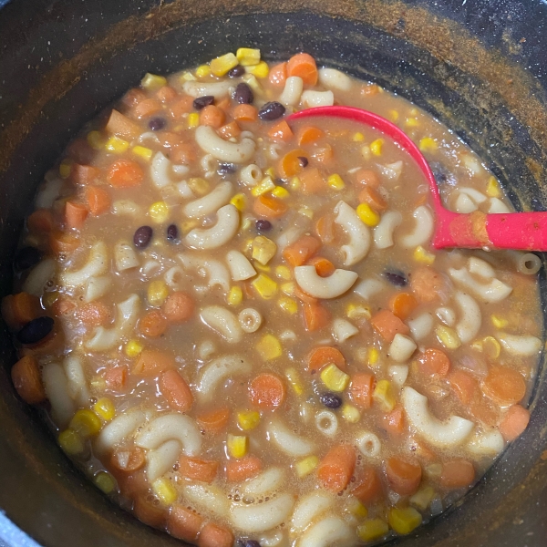 Spicy Black Bean Vegetable Soup