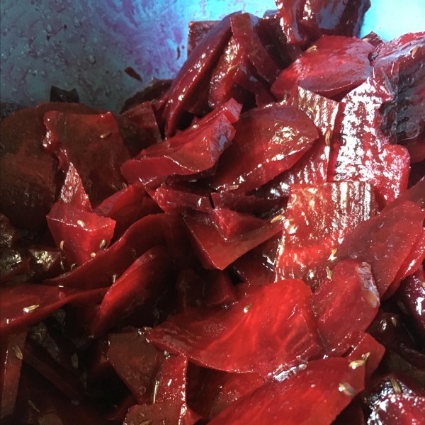 German Beet Salad with Caraway Seeds