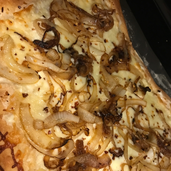 White and Gold Pizza