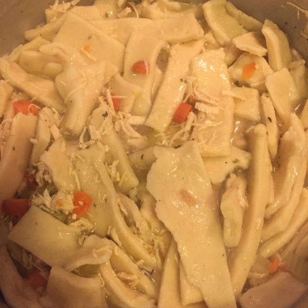 Grandma's Chicken Soup with Homemade Noodles