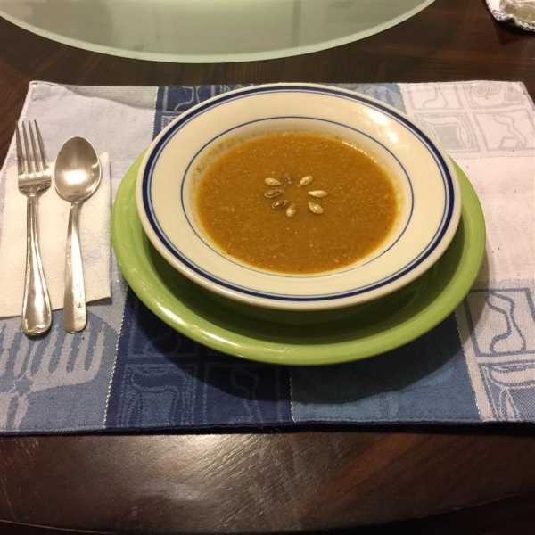 Roasted and Curried Butternut Squash Soup