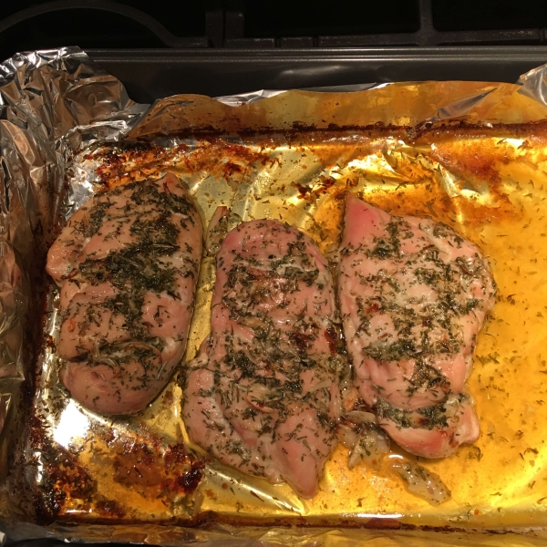 Broiled Herb Butter Chicken