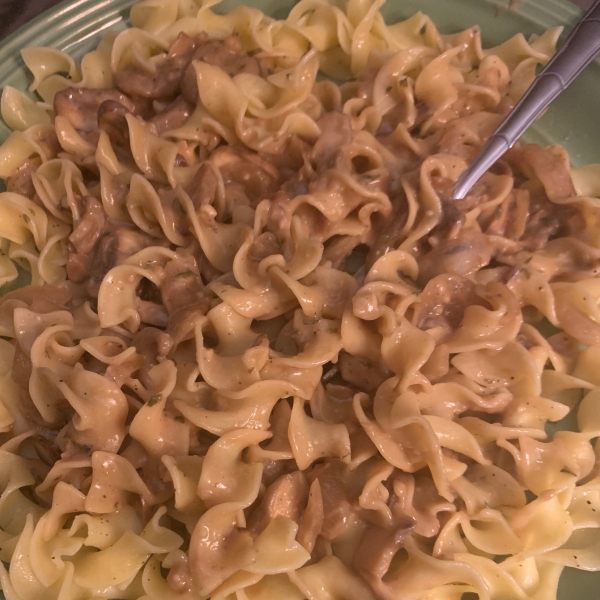 Portobello Mushroom Stroganoff