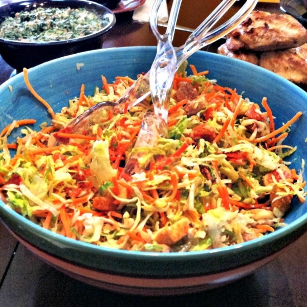 Carrot Pepperoni Caesar Salad