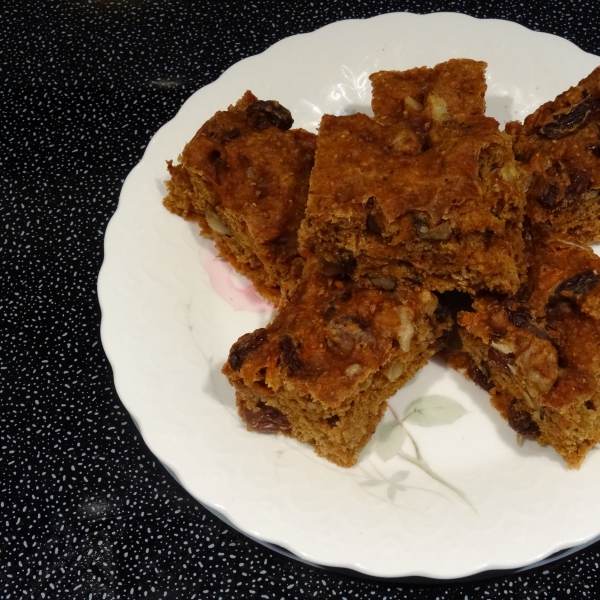 Carrot and Raisin Bars