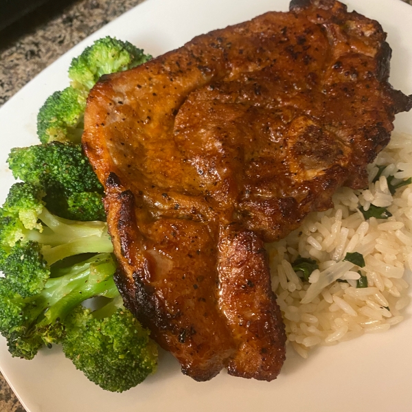 Sweet Simmered Pork Chops