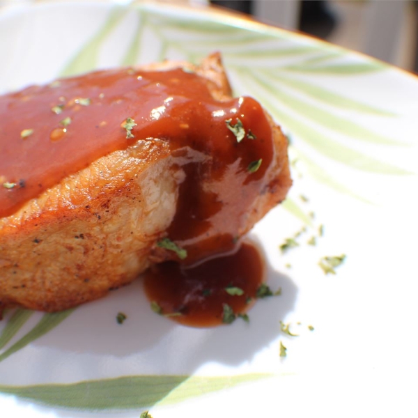 Sweet Simmered Pork Chops