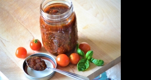 Small-Batch Basil and Cherry Tomato Freezer Jam