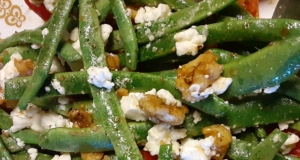 Green Beans with Feta and Walnuts