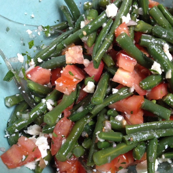 Greek Green Bean Salad with Feta and Tomatoes