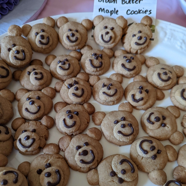 Brown Butter-Maple Shortbread Bear Cookies