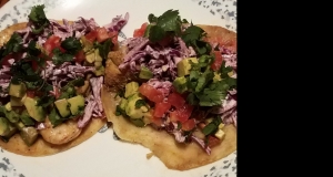 Grilled Fish Tacos with Creamy Cilantro Coleslaw