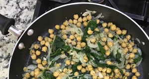 Spinach with Chickpeas and Fresh Dill