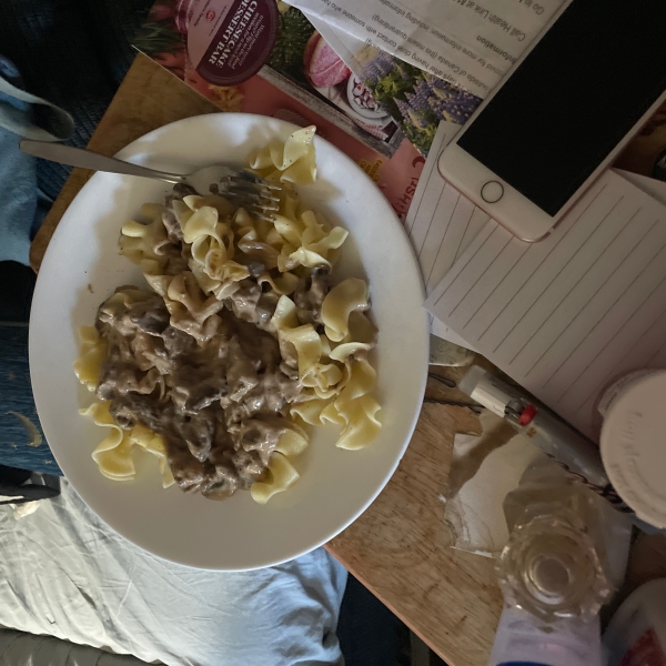 Susan's Beef Stroganoff