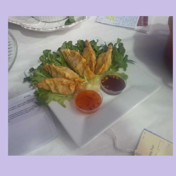 Fried Pork Gyoza with Dipping Sauce