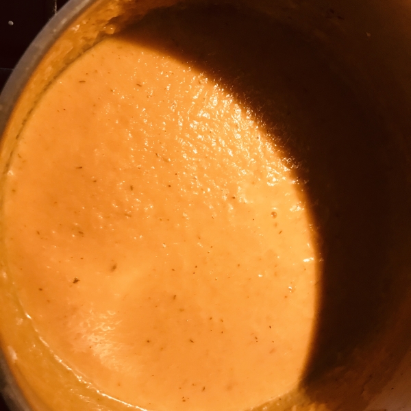 Rockin Carrot, Sweet Potato, and Ginger Soup