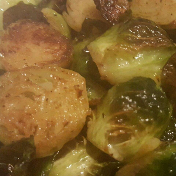 Duck Fat-Roasted Brussels Sprouts