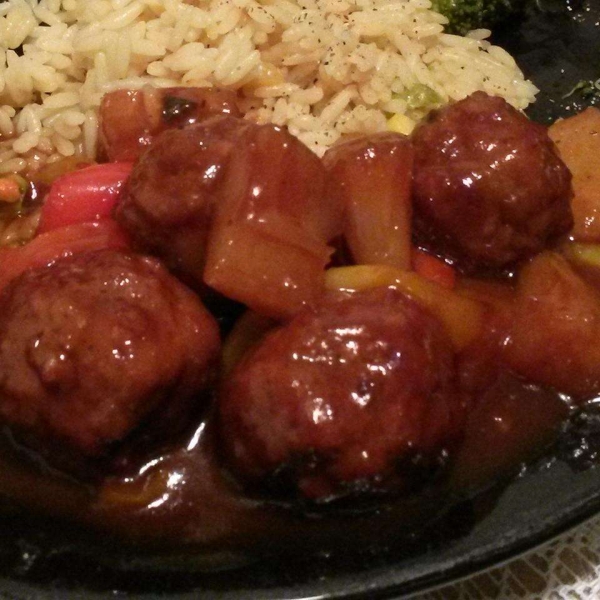 Spicy Sweet and Sour Meatballs
