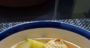 Mexican Chicken Meatball Soup (Sopa de Albondigas de Pollo)