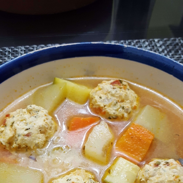 Mexican Chicken Meatball Soup (Sopa de Albondigas de Pollo)