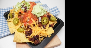 Vegetarian Nachos Supreme for Two