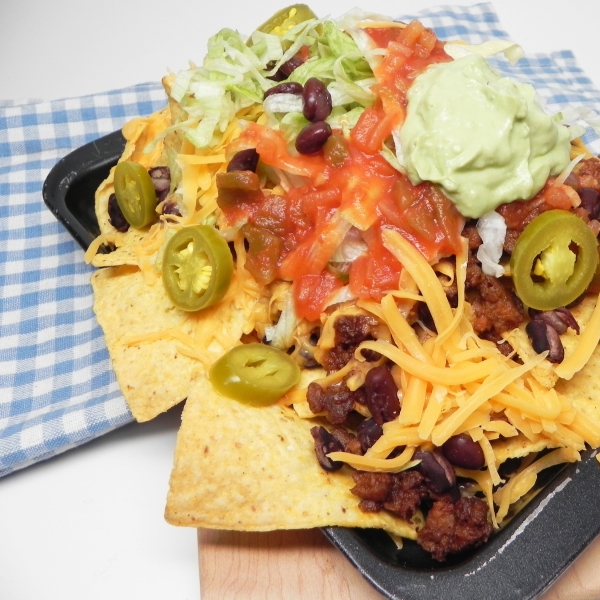 Vegetarian Nachos Supreme for Two