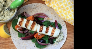 Grilled Halloumi Wraps