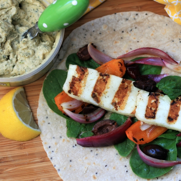 Grilled Halloumi Wraps