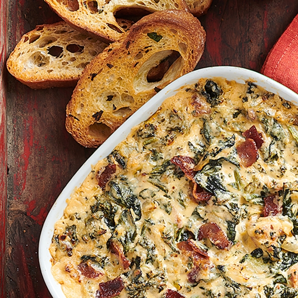 Spinach Kale Bacon Dip